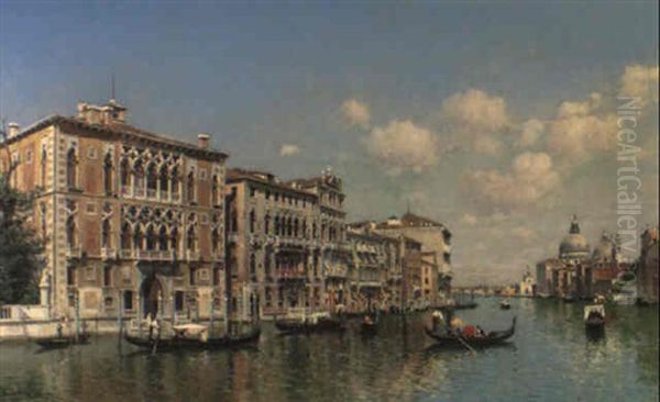 Palazzo Cavalli-franchetti And The Palazzo Barbaro Oil Painting by Federico del Campo