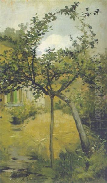 L'albero Cadente Oil Painting by Alceste Campriani