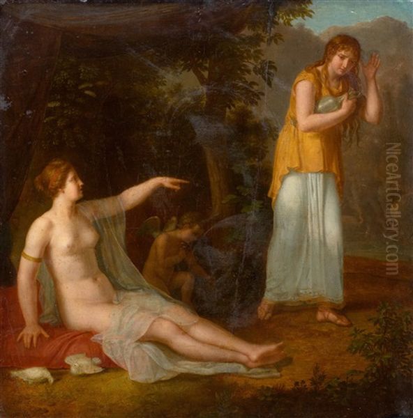 Mythological Scene With Venus Oil Painting by Vincenzo Camuccini