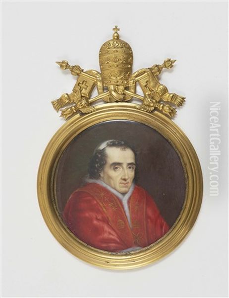 Papst Pius Vii Oil Painting by Vincenzo Camuccini