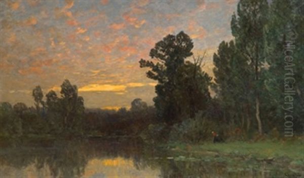 Orilla Al Anochecer Oil Painting by Gilbert Von Canal