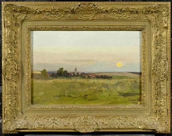 Landschaft Mit Einem Dorf Oil Painting by Gilbert Von Canal