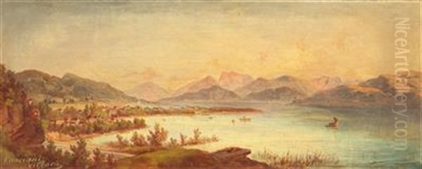 View Of Worthersee Oil Painting by Jakob Canciani