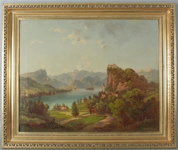 Bled Oil Painting by Jakob Canciani