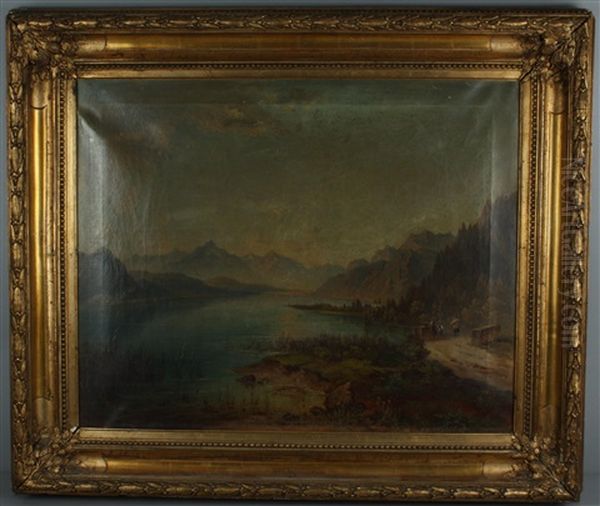 Seelandschaft (millstatt?) Oil Painting by Jakob Canciani