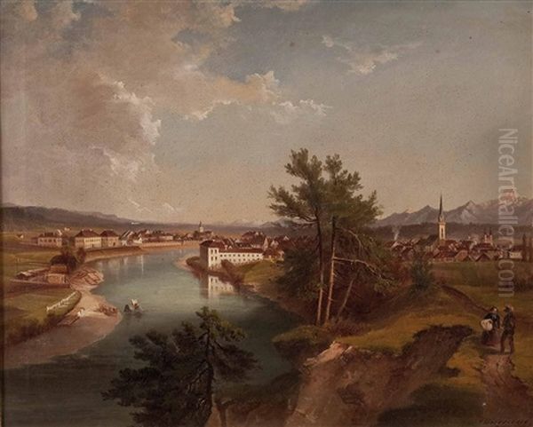 Blick Auf Villach Oil Painting by Jakob Canciani