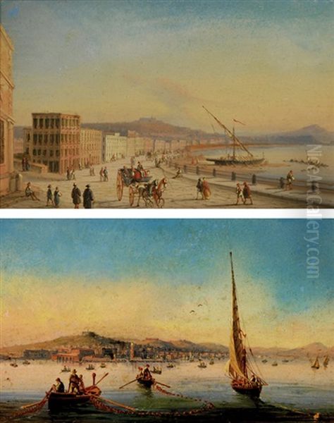 Vedute Del Golfo Di Napoli Oil Painting by Salvatore Candido