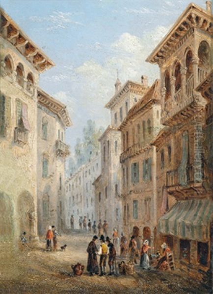 Stadtmotiv Aus Italien Oil Painting by Giuseppe Canella I