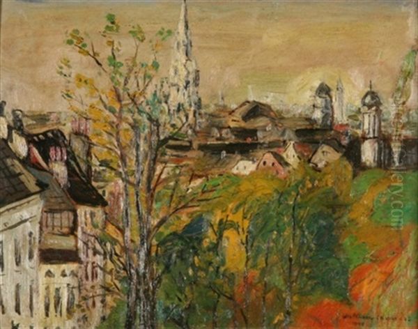 Vue Du Mont Des Arts Oil Painting by Jules Marie Canneel