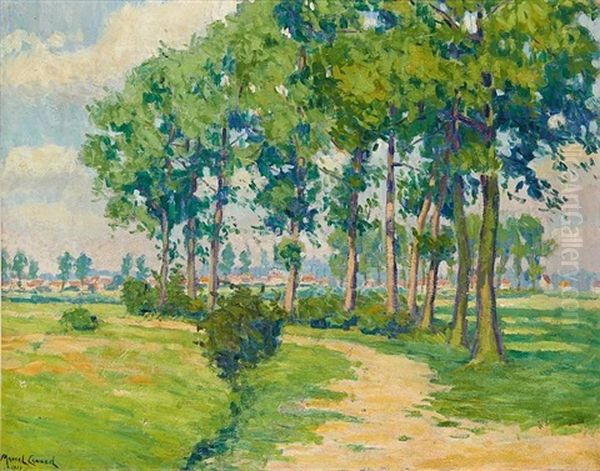 Chemin Menant Au Village Oil Painting by Marcel Canneel