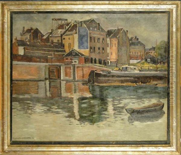 Vue De Quai Oil Painting by Marcel Canneel