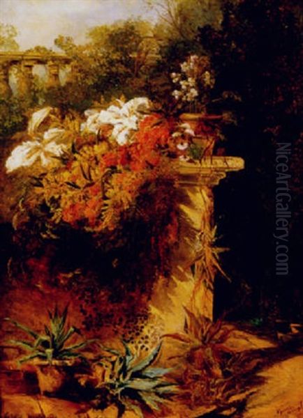 Beauty In The Ruins Oil Painting by Niccolo Cannicci