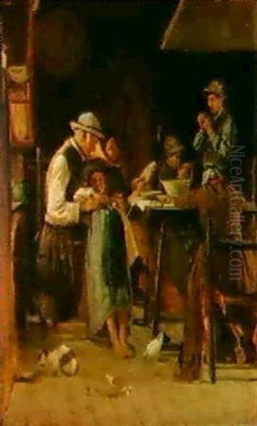 The Midday Meal Oil Painting by Niccolo Cannicci