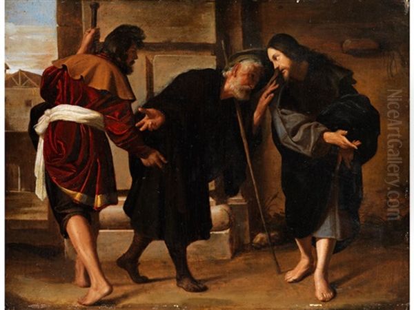 Jesus Auf Dem Gang Nach Emmaus Oil Painting by Alonso Cano