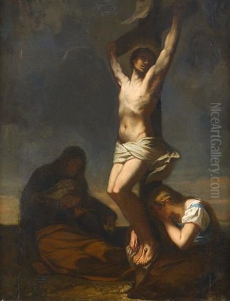 Crucifixion Oil Painting by Alonso Cano