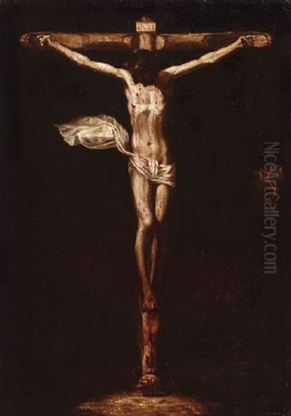 Der Gekreuzigte Christus Auf Golgotha Oil Painting by Alonso Cano