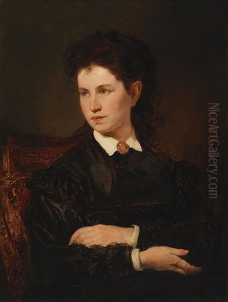 Portrait Of A Lady Oil Painting by Hans Canon