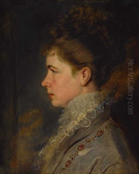 Prinzessin Gisela Von Bayern, Erzherzogin Von Osterreich Oil Painting by Hans Canon