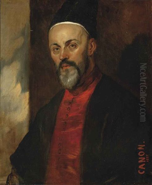 Portrait Of A Turk Oil Painting by Hans Canon