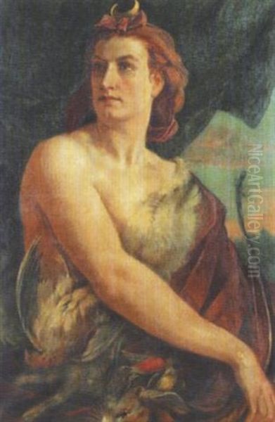 Diana, Von Der Jagd Heimkehrend Oil Painting by Hans Canon