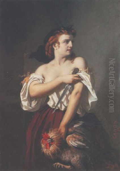 Moderne Judith Oil Painting by Hans Canon