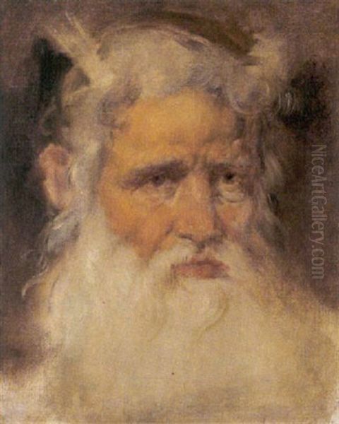 Moses Oil Painting by Hans Canon