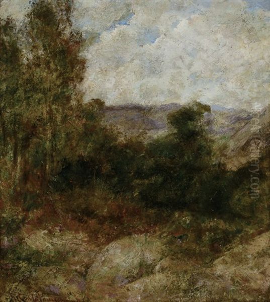 Paesaggio Montano Oil Painting by Giulio Cantalamessa