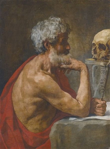 The Penitent Saint Jerome Oil Painting by Simone Cantarini