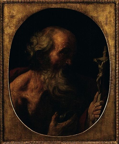 Saint Jerome Oil Painting by Simone Cantarini