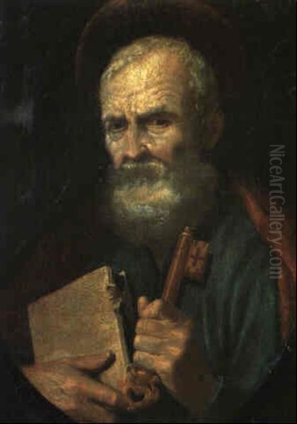 St. Peter Oil Painting by Simone Cantarini