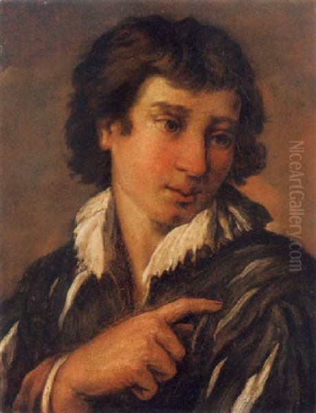 Ritratto Di Giovane Oil Painting by Domenico Maria Canuti