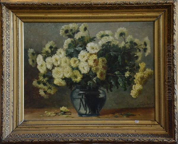 Nature Morte Aux Fleurs Oil Painting by Jean Capeinick