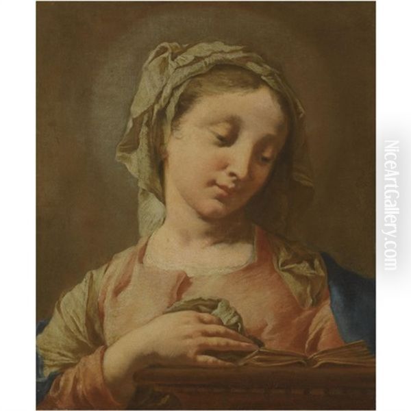 The Virgin Annunciate Oil Painting by Francesco Capella