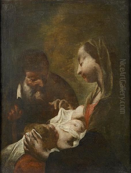 The Holy Family Oil Painting by Francesco Capella