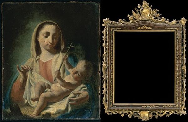 Madonna Col Bambino Oil Painting by Francesco Capella