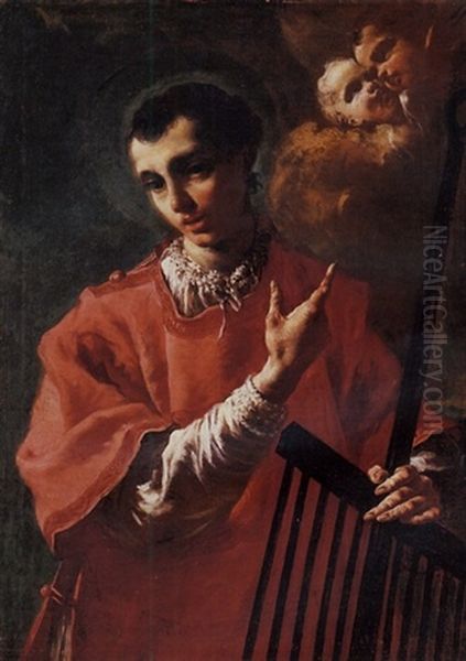 Saint Laurence Oil Painting by Francesco Capella