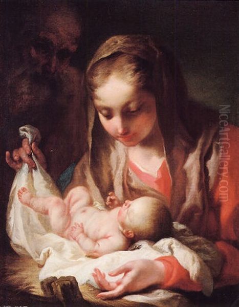 The Holy Family Oil Painting by Francesco Capella