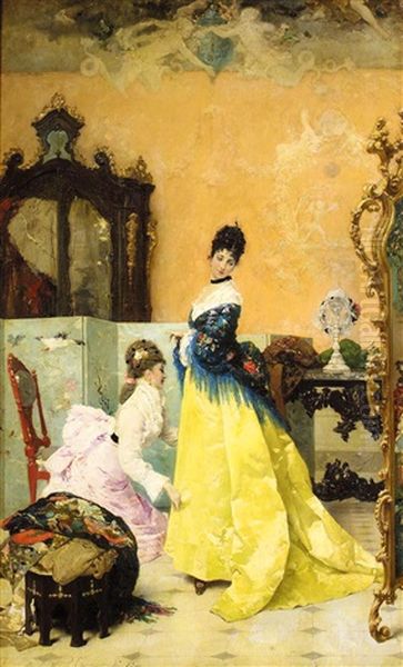 The Yellow Dress Oil Painting by Vincente Capobianchi