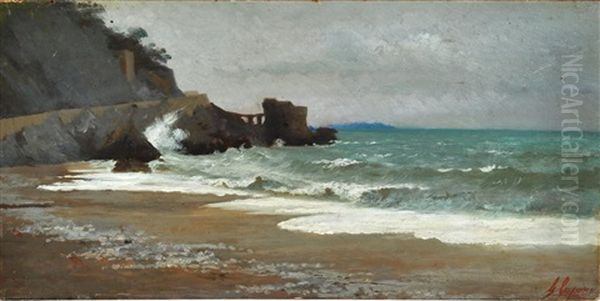 Marina Di Amalfi Oil Painting by Gaetano Capone