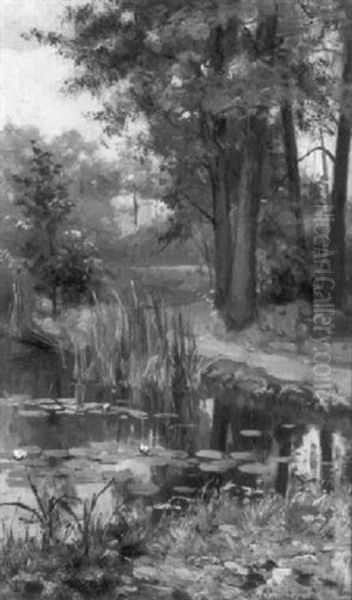 The Lily Pond Oil Painting by Gaetano Capone