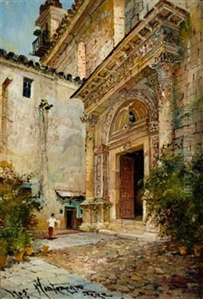 Portada De Jerez Oil Painting by Jose Montenegro Cappell