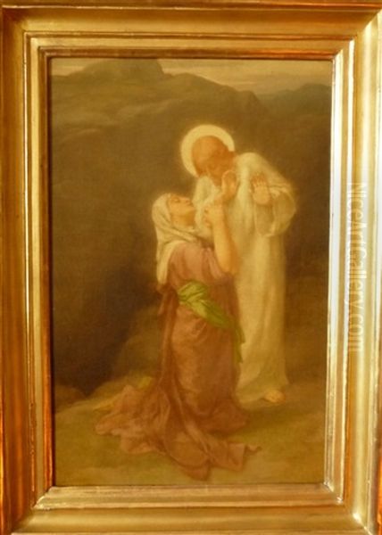 Apparition De Jasus A La Madeleine Oil Painting by Jacques Martin Capponi