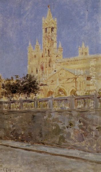 Duomo Di Palermo Oil Painting by Vincenzo Caprile