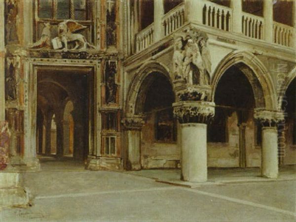 The Doge's Palace Oil Painting by Vincenzo Caprile