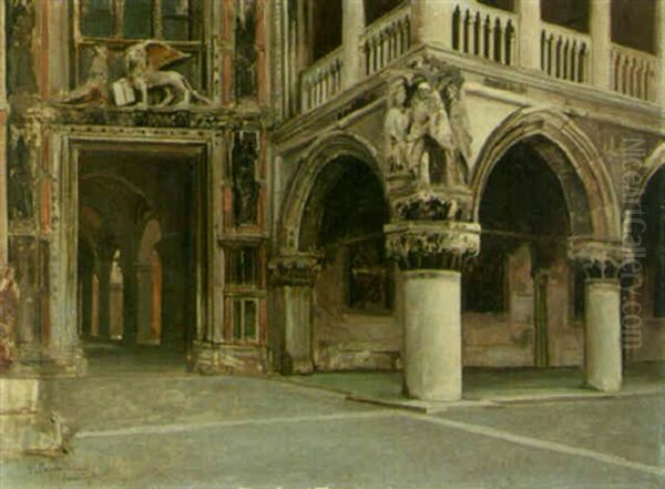 The Doge's Palace Oil Painting by Vincenzo Caprile