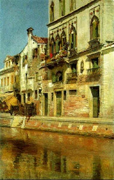 Casa Del Tutoretta, Venice Oil Painting by Vincenzo Caprile