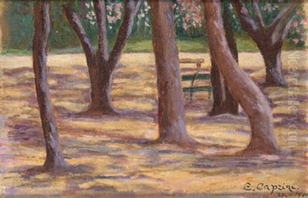 Alberi Oil Painting by Eugenio Caprini