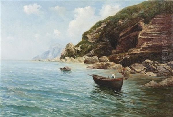 Sommerliche Partie An Der Suditalienischen Kuste Oil Painting by Francesco Capuano