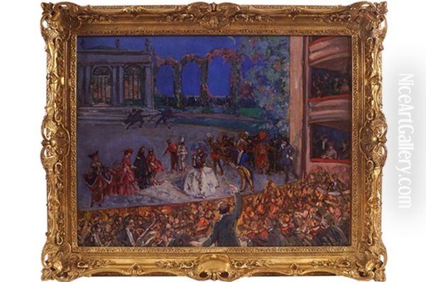 A Night At The Opera Oil Painting by Ulisse Caputo