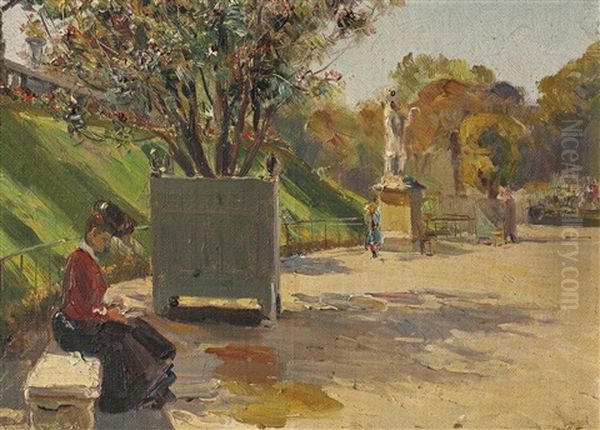 En La Plaza Oil Painting by Ulisse Caputo